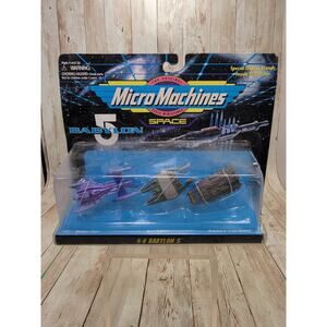 Micro Machines 1996 "Babylon 5" Set #4 Babylon 5 Spaceship Set Of 3 NEW